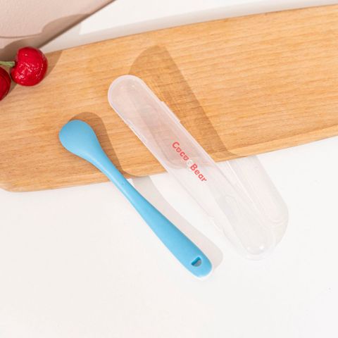 Thìa Báo Nóng Cocobear Cho Bé - Thìa Ăn Dặm Silicon Có Hộp, An Toàn Cho Trẻ Nhỏ, Tiện Lợi Cho Mẹ, Hỗ Trợ Tập Ăn Dặm