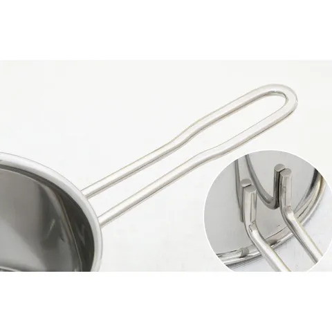 Quánh/Nồi Bột FiveStar Inox An Toàn 3 Đáy, Kèm Nắp Thủy Tinh - Dùng Quấy Cháo, Bột Cho Bé Giai Đoạn Ăn Dặm