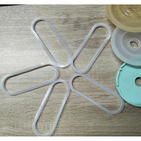 Ron Cao Su Nắp Máy Xay Mini Hattiecs, Bear, Coco Bear 0.3L - Phụ Kiện Thay Thế Dùng Cho Máy Xay An Toàn Cho Bé