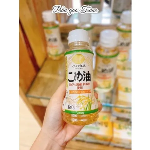 [Date 9/2025]Dầu Gạo Hữu Cơ Tsuno Nhật Bản - Chuyên Chiên Xào Cho Bé Ăn Dặm, 180gr