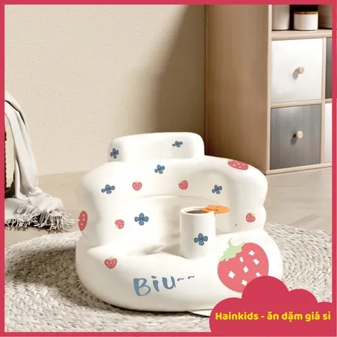 Ghế Hơi Tập Ngồi Cho Bé - Phong Cách Cute Hàn Quốc, Quà Tặng Đầy Tháng Dễ Thương Có Nhạc Và Không Nhạc, Đồ Chơi Tương Tác Cho Trẻ Sơ Sinh