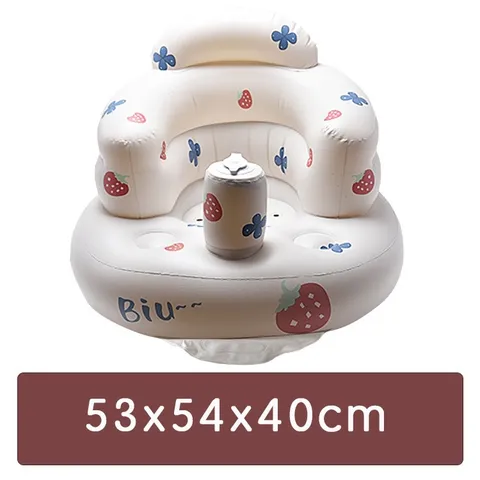 Ghế Hơi Tập Ngồi Cho Bé - Phong Cách Cute Hàn Quốc, Quà Tặng Đầy Tháng Dễ Thương Có Nhạc Và Không Nhạc, Đồ Chơi Tương Tác Cho Trẻ Sơ Sinh