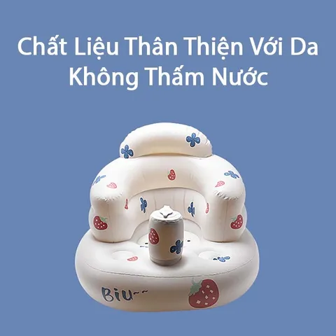 Ghế Hơi Tập Ngồi Cho Bé - Phong Cách Cute Hàn Quốc, Quà Tặng Đầy Tháng Dễ Thương Có Nhạc Và Không Nhạc, Đồ Chơi Tương Tác Cho Trẻ Sơ Sinh