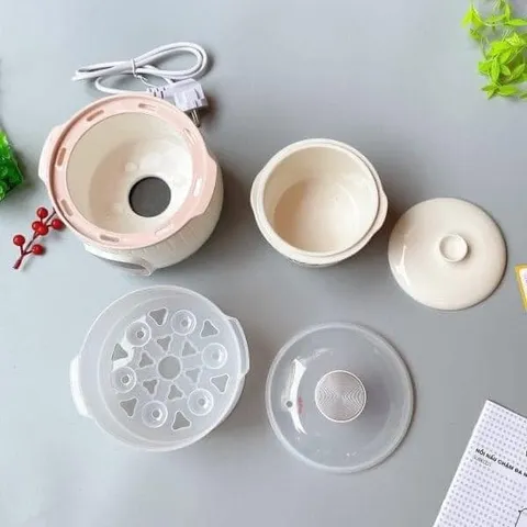 Nắp Sứ Thay Thế và Lõi Thố Sứ Cho Nồi Bear 0.8L - Phụ Kiện Dự Phòng Nồi Nấu Chậm DDZ-B08D1, Lõi Sứ Chưng Cách Thủy
