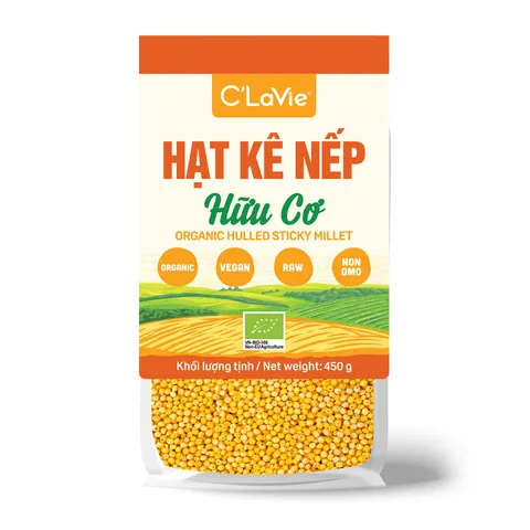 Hạt Kê Hữu Cơ C'Lavie - Thực Phẩm Organic Nấu Cháo Ăn Dặm, Dinh Dưỡng Tốt Cho Sức Khỏe, Sữa Hạt, Chè Hạt Kê