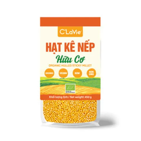 Hạt Kê Hữu Cơ C'Lavie - Thực Phẩm Organic Nấu Cháo Ăn Dặm, Dinh Dưỡng Tốt Cho Sức Khỏe, Sữa Hạt, Chè Hạt Kê