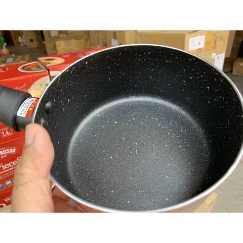 Bộ Nồi/Quánh Chảo 16cm Chống Dính Kèm Nắp Thủy Tinh Pearl Chế Biến Đồ Ăn Dặm Cho Bé - Hàng Nội Địa Nhật