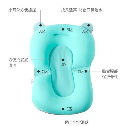 Phao Tắm Đỡ Bé An Toàn - Dụng Cụ Tắm Rảnh Tay Cho Bé Từ 0-12M, Chất Liệu PP, Nhiều Màu Sắc Xinh Xắn