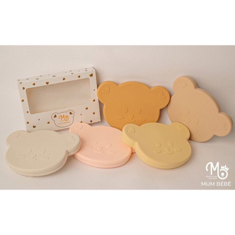 Khay Ăn Dặm Silicone Mumbebe 5 Ngăn Có Nắp Đậy - Đế Hít Chống Đổ, An Toàn Cho Bé Tập Ăn Dặm, Chất Liệu Cao Cấp