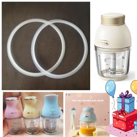 Vòng Ron Silicon Nắp Máy Xay Bear 0.6L - Phụ Kiện Thay Thế Đảm Bảo An Toàn Thực Phẩm cho Các Model D02Q1, B06V1, B02R1/B02S1/B02U2/B02X5/B02Y5