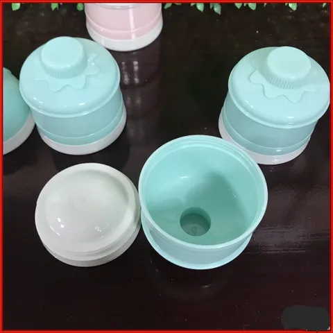 Hộp Chia Sữa, Khay Chia Sữa, đa Nặng MISUTA, Chia đồ ăn Dặm 3 Ngăn MISUTA Cho Bé