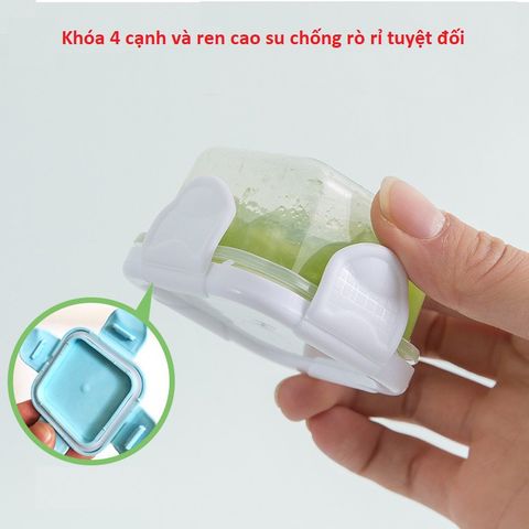 Hộp Trữ Đông Thực Phẩm Cho Bé Ăn Dặm 150ml & 60ml - Nắp Gài Chống Rò Rỉ, Khay Nhựa Cao Cấp, Tiện Lợi Mang Đi Ngoài