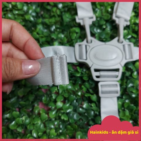 Đai An Toàn 5 Điểm Cho Ghế Ăn Dặm, Xe Đẩy, Xe Nôi - Đảm Bảo An Toàn Cho Bé, Chất Liệu Mềm Mại, Khóa Chốt Bấm Chắc Chắn