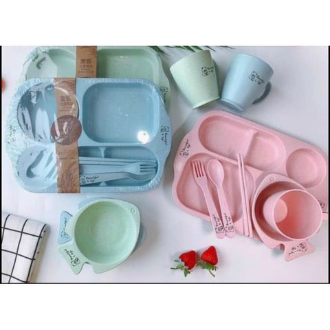 Set Khay INOX Bear Mommy Cao Cấp Có Kèm Thìa Ăn Dặm Cho Bé, Dụng Cụ Ăn Dặm, Khay Ăn Dặm Inox Dễ Vệ Sinh Chống Vỡ
