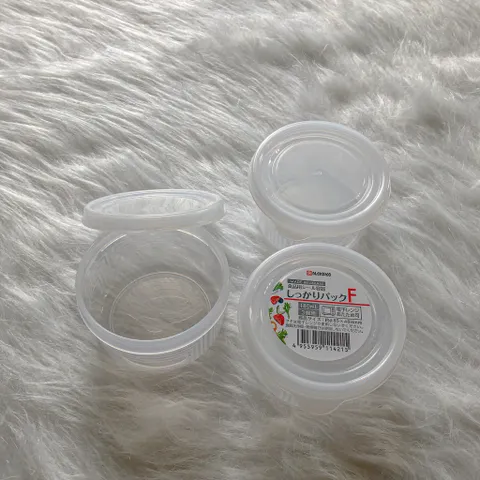 Set 3 Hộp Nhựa Tròn Nakaya Đựng Đồ Ăn Dặm 180ml Cho bé - Hàng Nội Địa Nhật