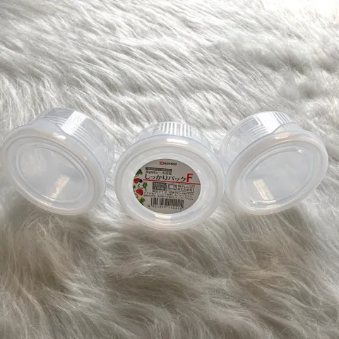 Set 3 Hộp Nhựa Tròn Nakaya Đựng Đồ Ăn Dặm 180ml Cho bé - Hàng Nội Địa Nhật