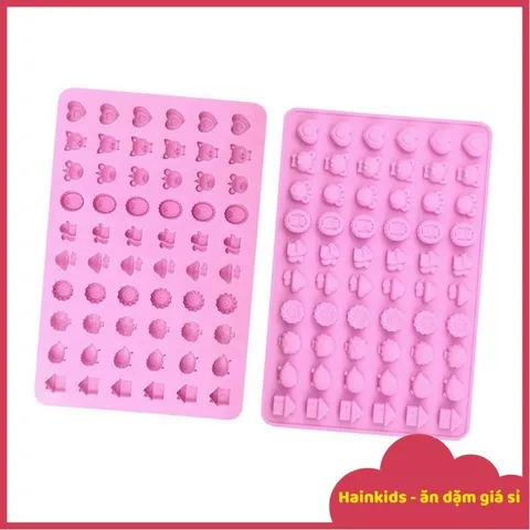 Khuôn Silicon Kẹo Chip Dẻo Cho Bé - Hình Con Vật & Hoa, Chịu Nhiệt, Chống Dính Tốt, Đồ Dùng Nhà Bếp Sáng Tạo