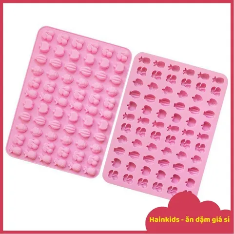 Khuôn Silicon Kẹo Chip Dẻo Cho Bé - Hình Con Vật & Hoa, Chịu Nhiệt, Chống Dính Tốt, Đồ Dùng Nhà Bếp Sáng Tạo