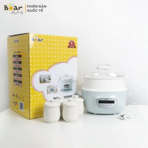 Nồi Bear 2,5l Tử Sa - Nồi Nấu Cháo Chậm Bear DDZ-C25R6
