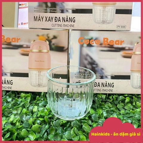 Phụ Kiện Thay Thế Máy Xay CocoBear 8 Lưỡi - Cối Thủy Tinh, Dao Xay, Nắp Máy Xay Tiện Lợi Cho Mẹ & Bé