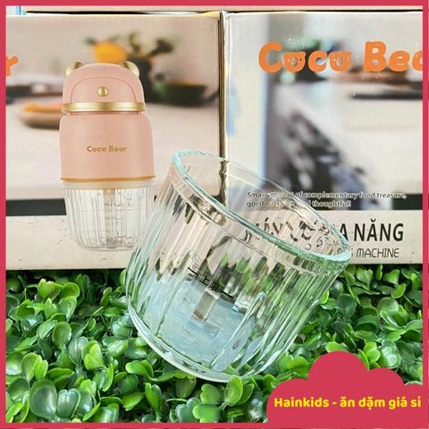 Phụ Kiện Thay Thế Máy Xay CocoBear 8 Lưỡi - Cối Thủy Tinh, Dao Xay, Nắp Máy Xay Tiện Lợi Cho Mẹ & Bé