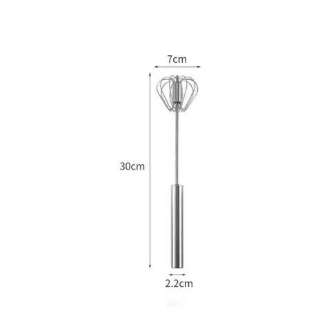 Cây Đánh Trứng Inox Tự Khuấy - Dụng Cụ Làm Bánh & Tạo Bọt Cà Phê Dễ Dùng, Thiết Kế Thông Minh, Bền Bỉ, An Toàn Khi Chế Biến