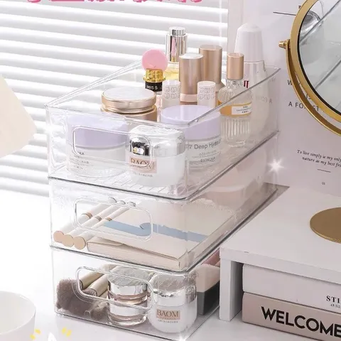 Hộp đựng Mỹ Phẩm để Bàn, Hộp đựng Khẩu Trang Acrylic Trong Suốt, Giỏ đựng đồ ăn Nhẹ, Giá để đồ Lặt Vặt