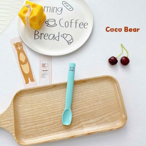 Thìa Tập Ăn Dặm Silicone Coco Bear - Thìa Siêu Mềm An Toàn Cho Bé, Thiết Kế Dễ Dàng Sử Dụng, Không Chứa BPA