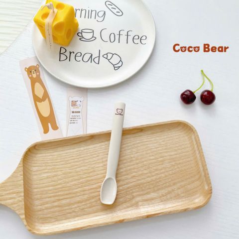 Thìa Tập Ăn Dặm Silicone Coco Bear - Thìa Siêu Mềm An Toàn Cho Bé, Thiết Kế Dễ Dàng Sử Dụng, Không Chứa BPA