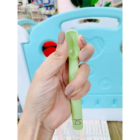 Thìa Tập Ăn Dặm Silicone Coco Bear - Thìa Siêu Mềm An Toàn Cho Bé, Thiết Kế Dễ Dàng Sử Dụng, Không Chứa BPA