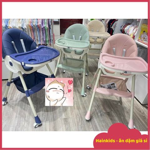 Phụ Kiện Ghế Ăn Dặm Umoo UM-05117/ UM-05145 - Ghế Ngả Lưng, Gấp Gọn, Có Bánh, Thay Thế An Toàn Cho Bé