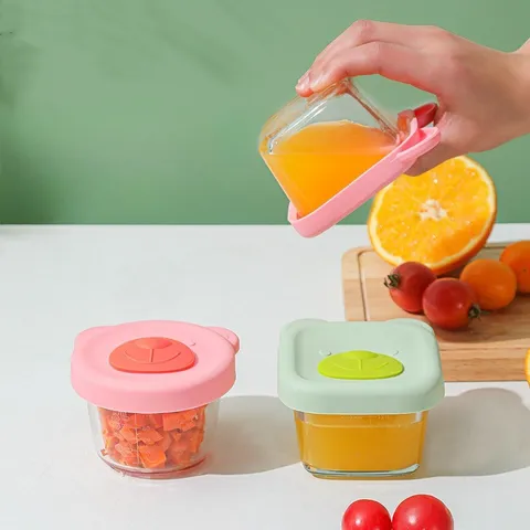 Hũ Thủy Tinh Borosilicate Cao Cấp Trữ Thực Phẩm Cho Đồ Ăn Dặm - Chịu Nhiệt, Dùng Lò Vi Sóng, Dễ Dàng Vệ Sinh