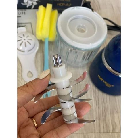 Phụ Kiện Thay Thế Máy Xay Hattiecs 8 Lưỡi - Cối Thủy Tinh, Da.o Xay, Nắp Máy Xay Chính Hãng Tiện Lợi Cho Mẹ và Bé