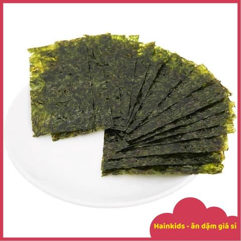 Rong Biển Hữu Cơ Hàn Quốc Alvin - Snack Ăn Liền Giàu Dinh Dưỡng cho Bé, Rong Nướng Tách Muối, Ngày Hết Hạn 6/2026