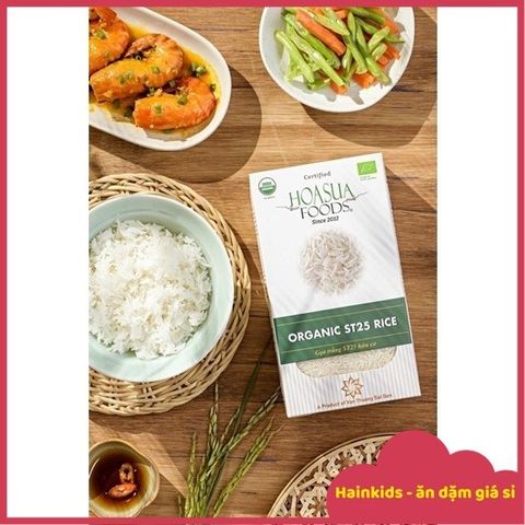Gạo ST25 Hữu Cơ Hoa Sữa Organic Cho Bé Ăn Dặm - Gạo Ngon Nhất Thế Giới, Chất Lượng Cao, Được Chứng Nhận USDA và EU