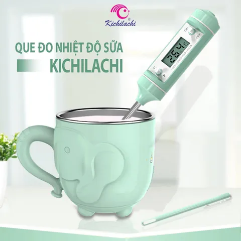 Que Đo Nhiệt Độ Chất Lỏng - Nhiệt Kế Pha Sữa, Nấu Ăn, Đo Nước Tắm Chính Hãng - Độ Chính Xác 99,9%
