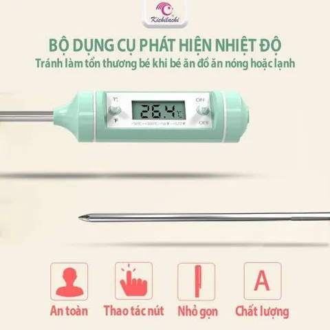 Que Đo Nhiệt Độ Chất Lỏng - Nhiệt Kế Pha Sữa, Nấu Ăn, Đo Nước Tắm Chính Hãng - Độ Chính Xác 99,9%
