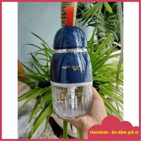 Máy Xay Hattiecs/Topwow Cho Bé 300ml - Cối Thủy Tinh An Toàn, 6 Lưỡi Dao Khỏe, Dùng Dễ, Bảo Hành 18 Tháng - Mẫu Mới 2023