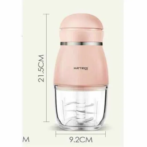 Máy Xay Hattiecs/Topwow Cho Bé 300ml - Cối Thủy Tinh An Toàn, 6 Lưỡi Dao Khỏe, Dùng Dễ, Bảo Hành 18 Tháng - Mẫu Mới 2023