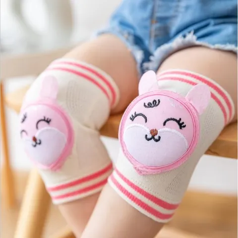 Tất Đầu Gối Tập Bò Tập Đi, Bọc Bảo Vệ Đầu Gối Cho Bé Từ 3 Tháng Tuổi, Cotton Mềm Mại Thoáng Khí Silicon Chống Trượt