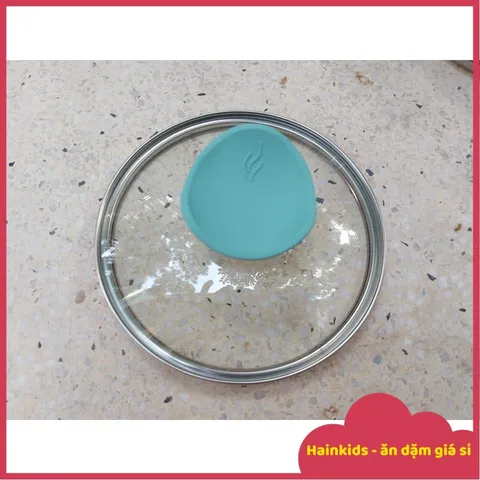 Nắp/Vung Nồi Thủy Tinh Cường Lực Size 16cm, Có Núm Nắp Nồi Bằng Silicon Cao Cấp Chịu Nhiệt