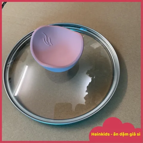 Nắp/Vung Nồi Thủy Tinh Cường Lực Size 16cm, Có Núm Nắp Nồi Bằng Silicon Cao Cấp Chịu Nhiệt