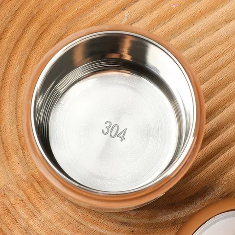 Bình Ủ Cháo Gấu Cao Cấp Inox 304 - Cốc Đựng Canh Giữ Nhiệt 550ml Với Ngăn Đựng Muỗng Gấp Gọn Cho Mẹ Và Bé, Tiện Dụng Khi Du Lịch