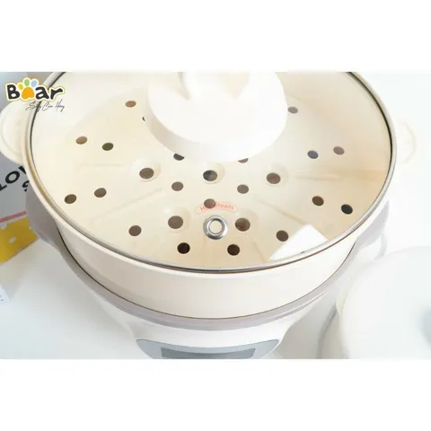 (BẢN MỚI NHẤT) Nồi Nấu Cháo Chậm Bear 1l6, Nồi Nấu Cháo Cho Bé, Ninh Hầm, Chưng Yến, Nấu Canh Cho Cả Gia đình