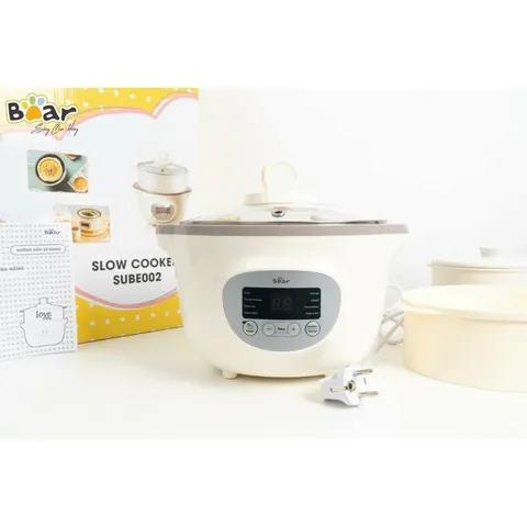 (BẢN MỚI NHẤT) Nồi Nấu Cháo Chậm Bear 1l6, Nồi Nấu Cháo Cho Bé, Ninh Hầm, Chưng Yến, Nấu Canh Cho Cả Gia đình