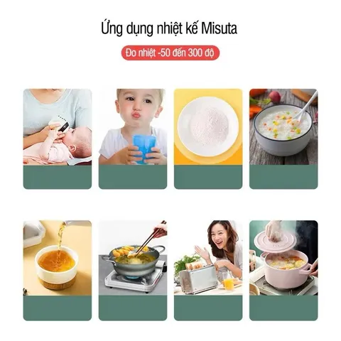 Nhiệt Kế Đo Nước Pha Sữa MISUTA, Nhiệt Kế Điện Tử Đo Nhiệt Chính Xác