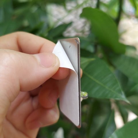 Miếng Dán Thanh Chắn Giường Inox - Phụ Kiện Quây Cũi Vải Chắc Chắn, Giúp Cố Định Thanh Chắn An Toàn Cho Bé