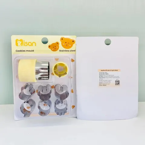Bộ 8 Khuôn Cắt Rau Củ MISAN - Khuôn Tạo Hình Đáng Yêu cho Rau Củ, Bánh và Nui Ăn Dặm, Dụng Cụ Nấu Ăn Sáng Tạo