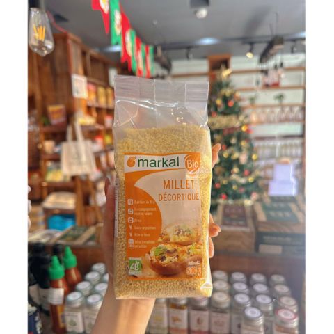 Hạt Kê Hữu Cơ Markal 500gr - Không Gluten, Giàu Đạm, Tăng Cường Tiêu Hóa, Nhập Khẩu Pháp, Chứng Nhận Hữu Cơ AB