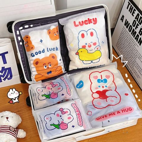 Túi Đựng Đồ Khóa Zip Lụa Nhiều Kích Thước Tiện Lợi Cho Bé Đi Học, Du Lịch - Chất Liệu Nhựa EVA Bảo Quản Quần Áo, Đồ Lót, Mỹ Phẩm